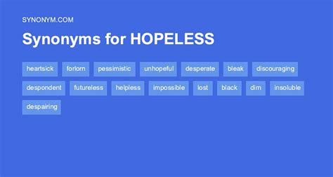 synonym for hopelessness